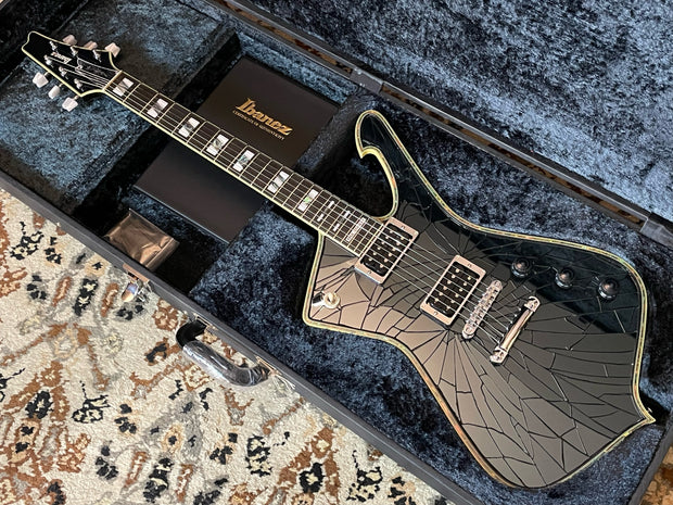 Ibanez PS3CM Paul Stanley Signature Cracked Mirror Black E-Gitarre