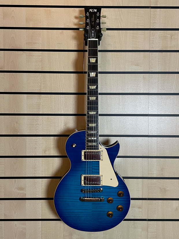 FGN Neo Classic LS10 R FM BBT Blue Burst Limited Edition E-Gitarre