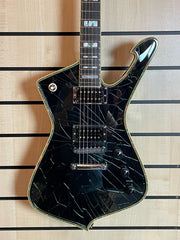 Ibanez PS3CM Paul Stanley Signature Cracked Mirror Black E-Gitarre